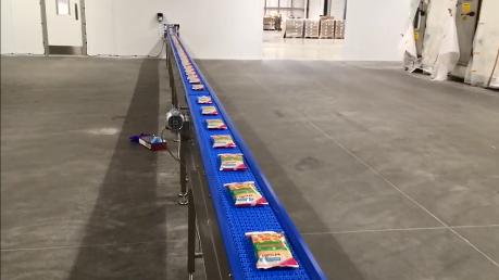 Long Conveyor going through wall