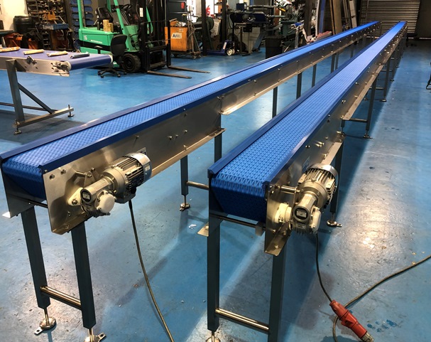 Pair of Long Conveyors